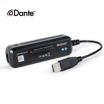 Dante AVIO USB I\/O 2输入2输出 Dante声卡适配器 即插即用