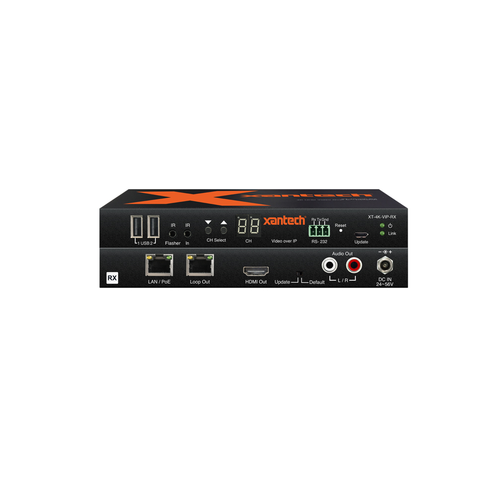 Xantech带音频解嵌功能的接收端XT-4K-VIP-RX